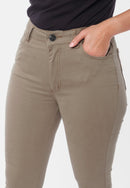 Calça Sarja Lycra Bege Escuro