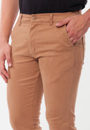 Calça Slim em Sarja Elastano Caki