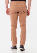 Calça Slim em Sarja Elastano Caki