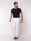 Calça Skinny em Sarja Elastano Branca