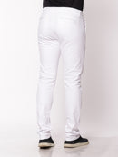 Calça Skinny em Sarja Elastano Branca