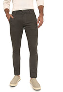 Calça Slim em Sarja Elastano Verde Musgo