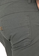 Calça Slim em Sarja Elastano Verde Musgo