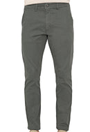 Calça Slim em Sarja Elastano Verde Musgo