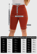 Bermuda Sarja Lycra Preto